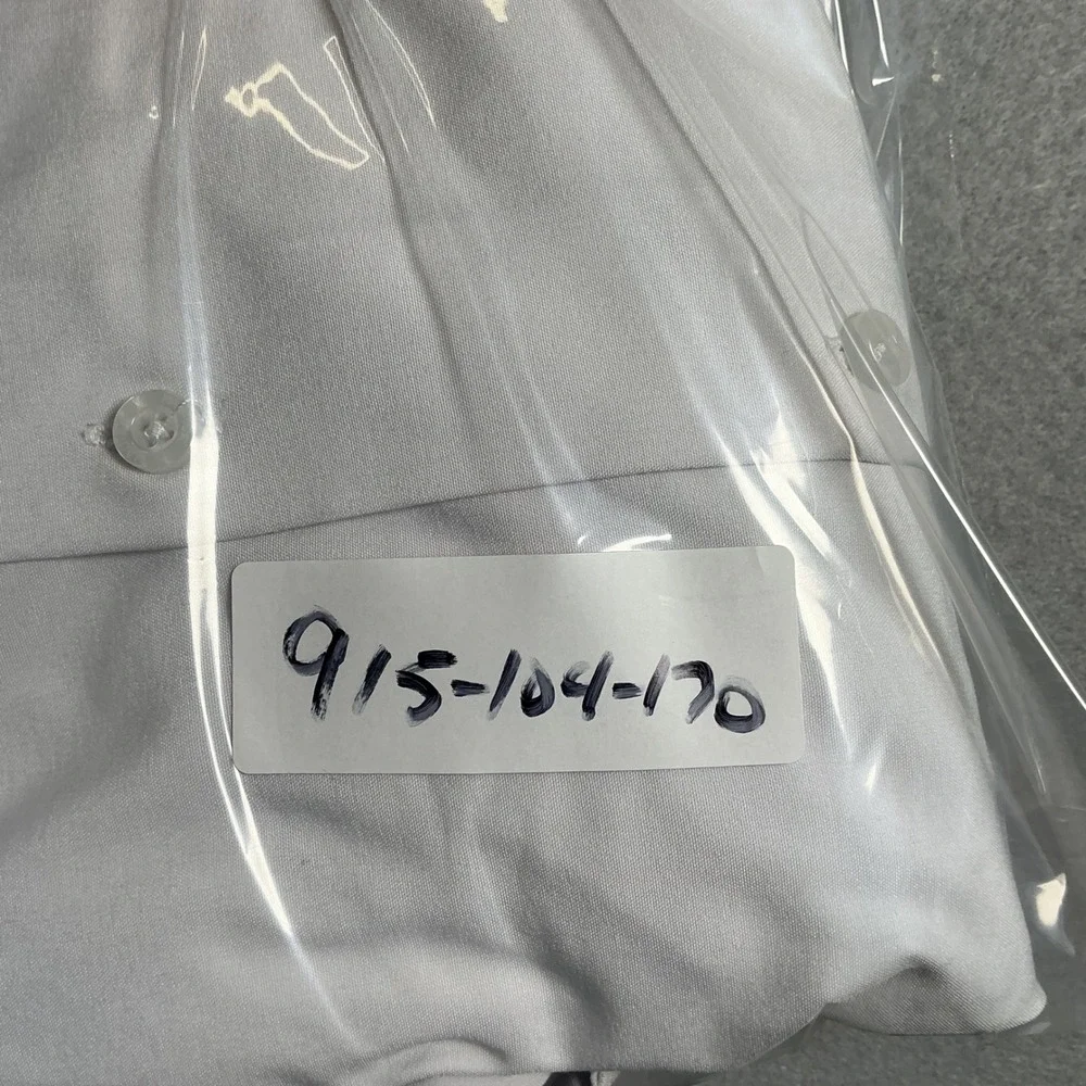 Nautica Mens Slim Fit Dress Shirt White Long Sleeve Stretch XL‎ 17-17.5 34/35